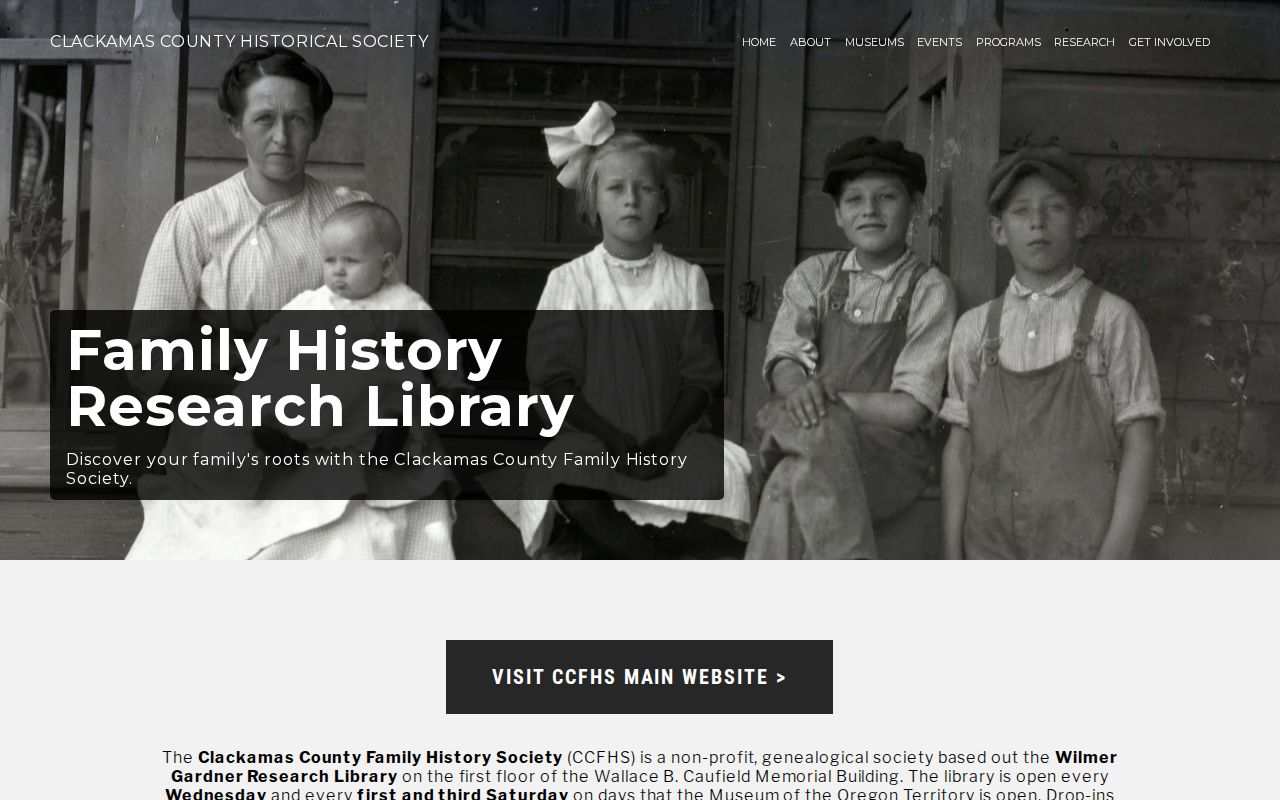 Wilsonville previous residents research at the Clackamas Family History Society library
